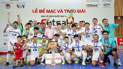 Lần thứ 8 vô địch, Thái Sơn Nam tiếp tục vô đối ở làng futsal Việt Nam