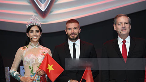 Beckham lịch lãm cạnh Hoa hậu Việt Nam tại sự kiện ra mắt xe VinFast