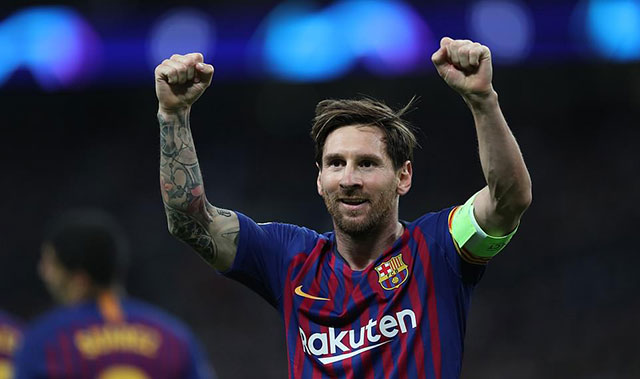 Messi cũng thi đấu thăng hoa khi ghi dấu giầy vào cả 4 bàn thắng của Barca