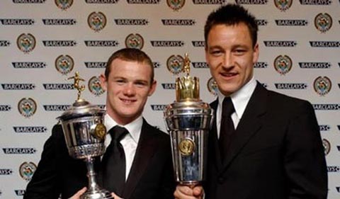 Terry nhận giải của PFA vào năm 2005