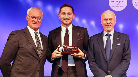 Frank Lampard được vinh danh vào Ngôi đền các huyền thoại
