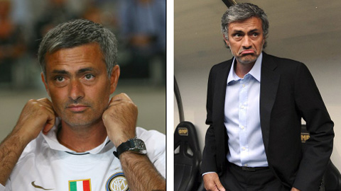 Mourinho trông gầy hơn khi dẫn dắt Inter