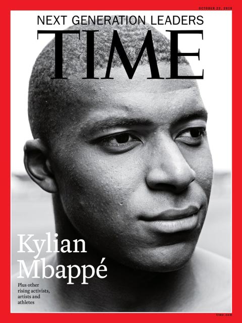 Mbappe trên bìa tạp chí Time