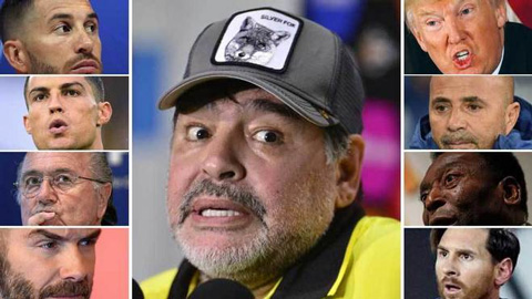 Maradona và những phát ngôn gây sốc về Messi, Ronaldo, Donald Trump