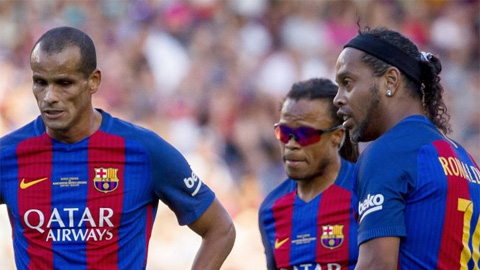 Barca xung đột với 2 huyền thoại Ronaldinho & Rivaldo