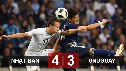 Nhật Bản 4-3 Uruguay: Mưa bàn thắng mãn nhãn