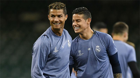 Juventus vung tiền đưa James về phục vụ Ronaldo
