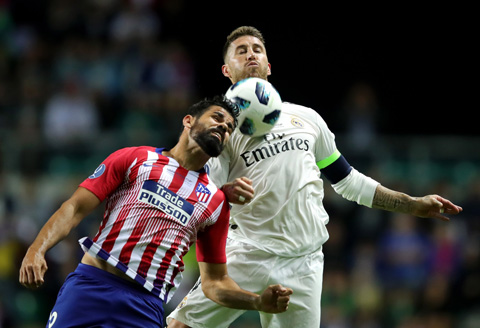 Ramos từng để Costa qua mặt trong pha bóng dẫn đến bàn thua của Real trước Atletico