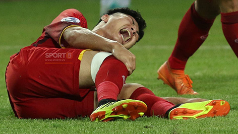 Đội trưởng U19 Việt Nam nghỉ hết VCK U19 châu Á vì đứt dây chằng