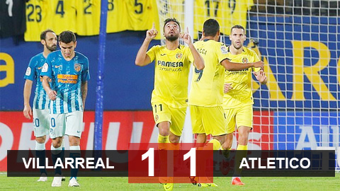 Villarreal 1-1 Atletico: Atletico vẫn 'say tàu ngầm'