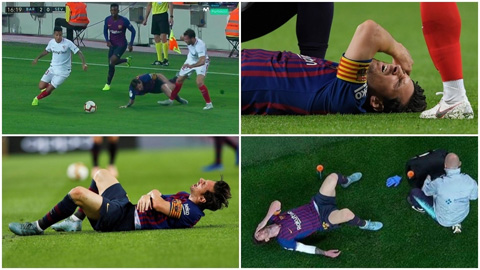 Cận cảnh chấn thương khủng khiếp của Messi