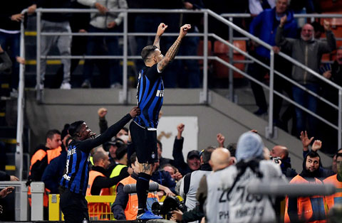 Icardi là người hùng của Inter với bàn duy nhất ở phút bù giờ thứ 2 