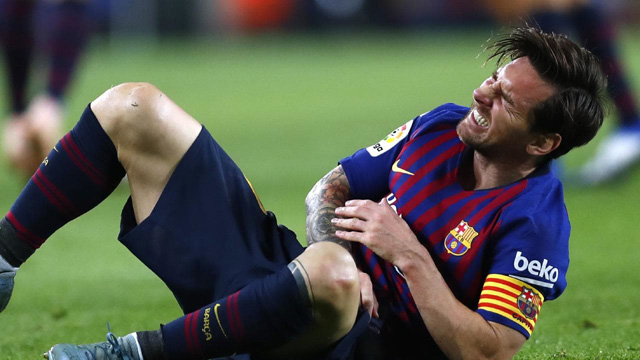 Messi dính chấn thương ở trận gặp Sevilla