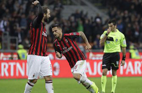 Suso tỏa sáng giúp Milan hạ Sampdoria 3-2