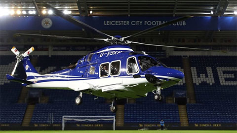 Trực thăng của chủ tịch Leicester là loại an toàn nhất thế giới