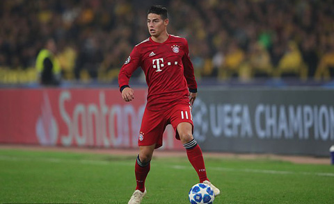 James không thực sự hạnh phúc tại Bayern