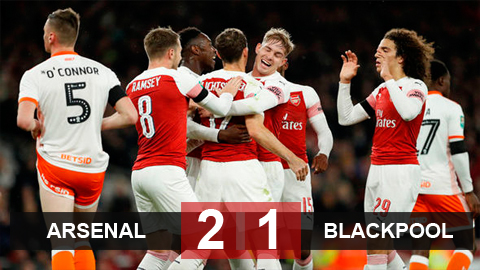 Arsenal 2-1 Blackpool: Sao trẻ đưa Pháo thủ vào tứ kết