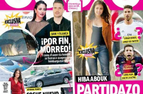 Hiba Abouk từng bị báo chí đưa tin là cặp kè cả Ramos lẫn Alba