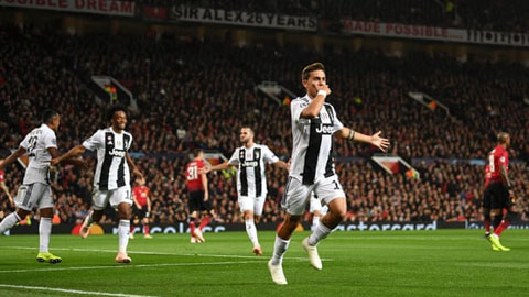 Dybala ghi bàn duy nhất giúp Juventus giành trọn 3 điểm trên sân Old Trafford
