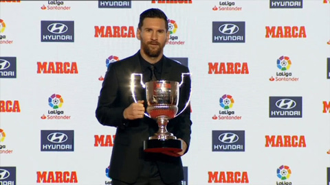 Messi thống trị giải thưởng La Liga 2017/18