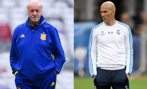 Zidane và ông thầy Del Bosque đều thành công tại Real nhờ thuật Đắc nhân tâm