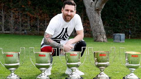 Messi khoe 5 danh hiệu Pichichi mà nhiều cầu thủ thèm muốn