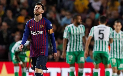 Barca đã để thua 2 trận ở La Liga mùa này