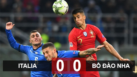 Italia 0-0 Bồ Đào Nha: 90 phút khổ hạnh và tấm vé thông hành