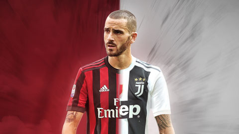 Bonucci từng khoác áo Juventus trước khi chuyển sang Milan trong 1 năm rồi lại trở về Juventus