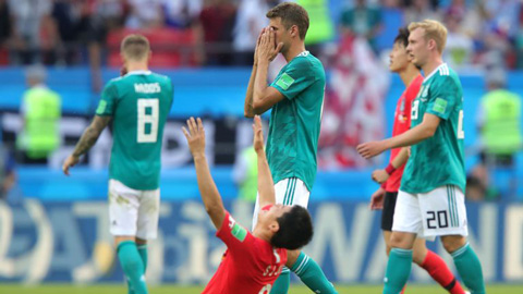Đức bị loại đầy bất ngờ ở World Cup 2018