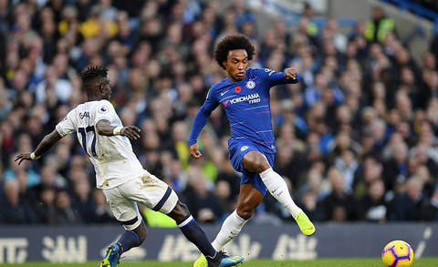Willian tạo ra nhiều cơ hội cho đồng đội