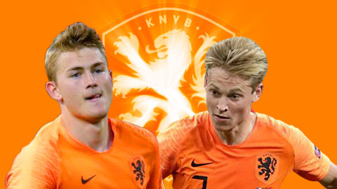 Tương lai bóng đá Hà Lan gọi tên De Jong và De Ligt