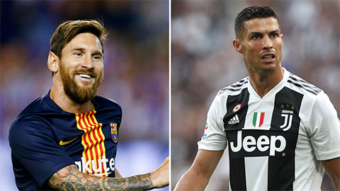 Messi chấn thương vẫn vượt Ronalo về số bàn thắng trong năm 2018