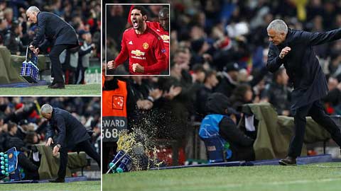 Mourinho ăn mừng điên loạn, hóa thân thành "Ráp-phờ đập phá"