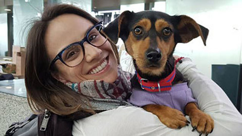 Duhamel giải cứu chú chó Moo-tae  khỏi lò mổ dịp Olympic mùa Đông 2018