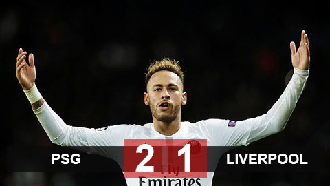 PSG 2-1 Liverpool: PSG mở toang cánh cửa vào vòng 1/8