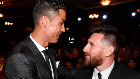 Ronaldo và Messi ngồi cạnh nhau xem Siêu kinh điển Nam Mỹ