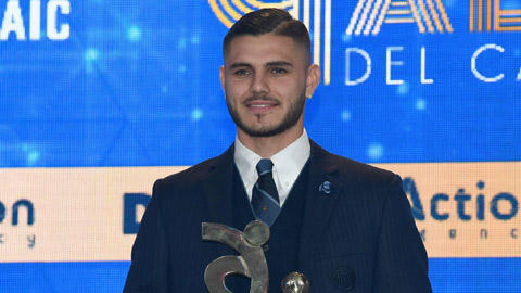 Mauro Icardi giành giải cầu thủ xuất sắc nhất Serie A 2017/18: Phần thưởng cho 'người kéo tàu'