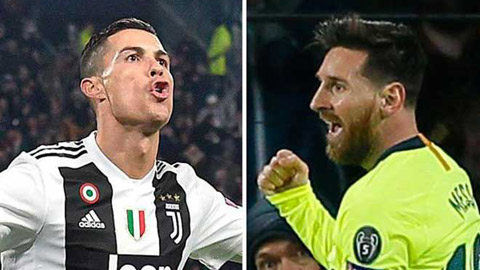 Ronaldo và Messi (phải) đều có thể giành lại Quả bóng Vàng trong cuộc bầu chọn vào năm 2019