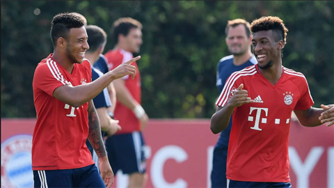 Coman và Tolisso là 2 cầu thủ trẻ người Pháp đầy tài năng của Bayern