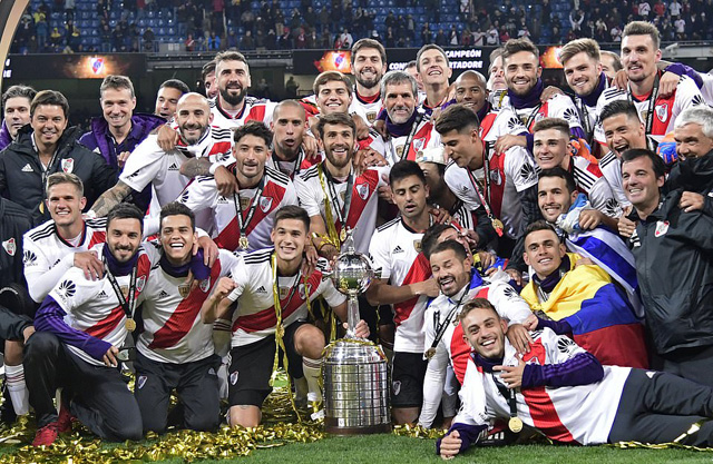 Chiến thắng 3-1 trước Boca Juniors sau 120 phút thi đấu đã giúp River Plate lên ngôi ở Copa Libertadores 2018