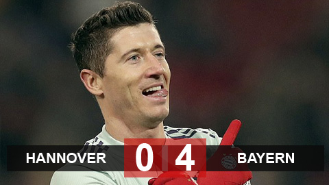 Hannover 0-4 Bayern: Thắng tưng bừng, Bayern vẫn bị Dortmund giữ khoảng cách