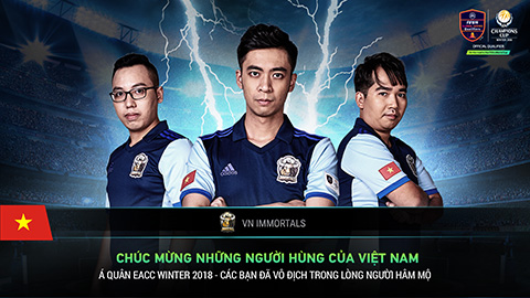 Đội tuyển FIFA ONline 4 Việt Nam viết nên lịch sử tại chung kết thế giới - EA Champions Cup Winter 2018