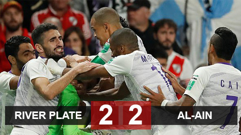 River Plate 2-2 Al-Ain (luân lưu 4-5): River thua sốc trước đội bóng của UAE