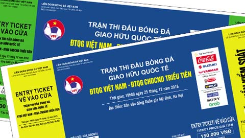 Chỉ còn vài tiếng để mua vé online trận ĐT Việt Nam-ĐT CHDCND Triều Tiên