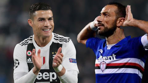 Ronaldo & Quagliarella liên tục ghi bàn: Càng già, càng dễ làm... Vua phá lưới Serie A