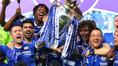 Chelsea đã vô địch Premier League 2016/17 với 30 trận thắng