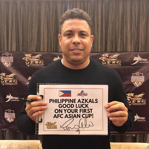 Ronaldo béo gửi lời chúc Philippines thi đấu thành công trong lần đầu dự Asian Cup