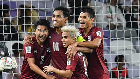 Vượt qua vòng bảng Asian Cup, Thái Lan được thưởng 310.000 USD