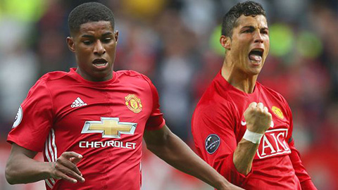 Ngỡ ngàng siêu phẩm của Rashford giống với Ronaldo cách đây 12 năm